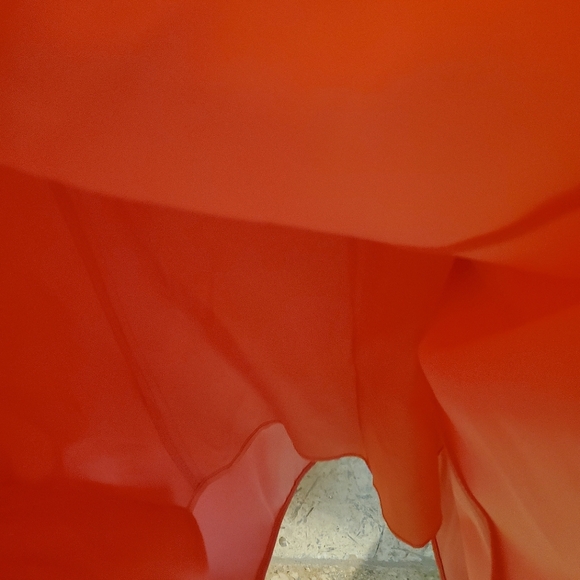 Vintage 90s Cache Strapless Satin Coral Evening Prom Formal Dress Y2K - Picture 8 of 8